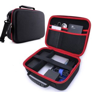 Adaptador de mochila, bolsa protectora para banco de energía con correa para el hombro, portátil, MINI PC, bolsa EVA de gran capacidad, funda para disco duro portátil de 3,5 pulgadas