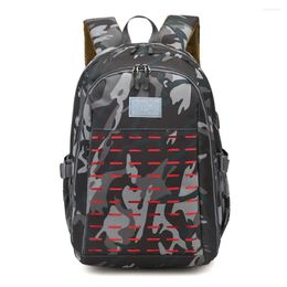 Sac à dos aiwithpm de haute qualité 14 "ordinateur portable USB Port Urban Mochila Travel Sac Schoolbag 3d Camouflage Tactical Pack