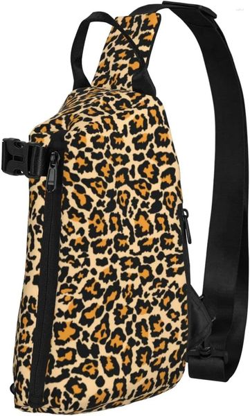 Mochila animal leopardo ling bolso cruzbody viajar caminata de diario