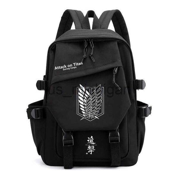 Mochila Anime Attack on Titan Wings of Freedom Mochila Adolescentes Mochila Estudiantes Mochila de bolsillo Mochilas para niñas niños J230806