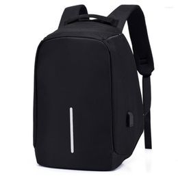 Rugzak Anti-deft tas Men Laptop Rucksack Travel Boy grote capaciteit Zaken USB Charge Student School Schoudertassen