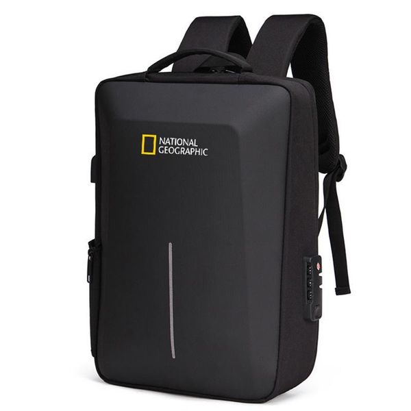 Sac à dos antivol pour ordinateur portable étanche USB charge 15,6 pouces sac à dos Mochila EVA protection contre les chocs sac d'école sac à dos 22080017