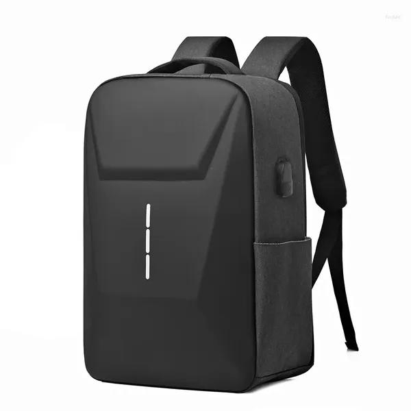 Sac à dos antivol avec mot de passe, chargement USB, coque rigide EVA pour étudiant, ordinateur portable professionnel