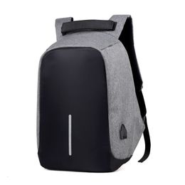 Mochila Bolsa antirrobo Hombres Mochila para computadora portátil Viajes Mujeres Gran capacidad Negocios USB Carga Universidad Estudiante Escuela Bolsas de hombro 230204