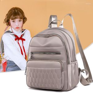 Mochila Mochilas Para Mujer Bolsas de viaje Bonito estilo Niñas Mochila escolar Calidad Nylon Multi-bolsillos Mochilas Para Mujer