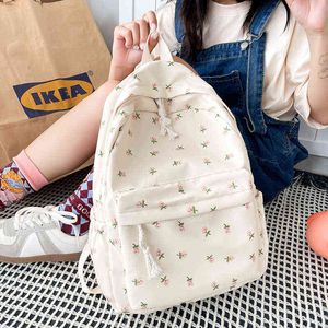 sac à dos sac à dos Style Sac Soirée Casual Lady Mignon Petite Fleur Collège Étudiant Fille École Nylon Femmes Épaule Voyage s 220801