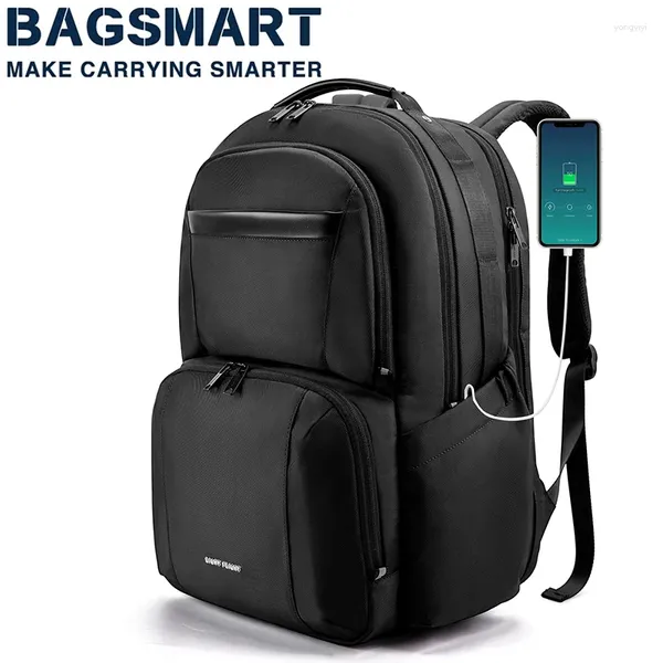 Sac à dos sac à dos sac à dos 40l de grande capacité imperméable sac à dos USB facture de 17,3 '' sacs d'ordinateur portable