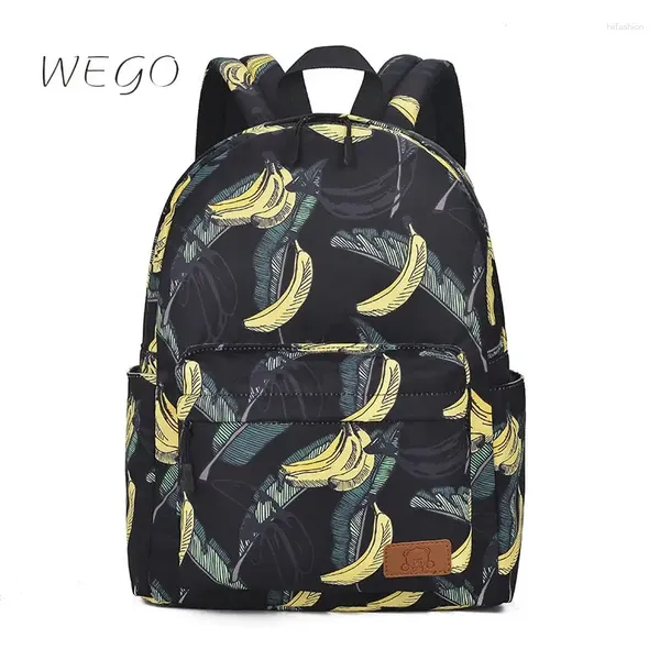 Sac à dos banane motif fruits tropicaux loisirs mode impression étanche sac d'école Simple mâle