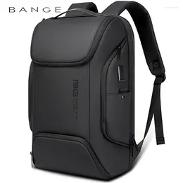 Sac à dos BANGE sacs à dos d'ordinateur portable multifonctionnel étanche grande capacité travail quotidien affaires Mochila avec Port USB type-c BG-7267