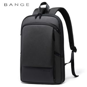 Backpack BANGE Men Business Waterproof 156" Laptop Fashion Male Classic Travel Moto Biker Light Scalable Shoulder Bags 230204