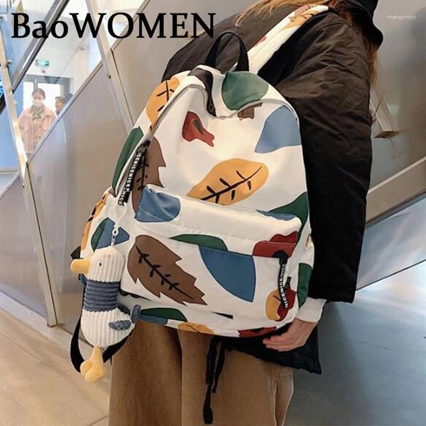 Sac à dos baowomen des femmes caricatures d'école de scolaris