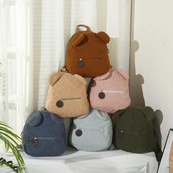 Sac à dos ours sacs à dos portables enfants voyage Shopping sacs à dos femmes mignon en forme de sacs à bandoulière