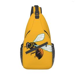 Rugzak bijen gele crossbody kleine sling tas voor mannen vrouwen schouder borsttassen sportschool sport reizen wandelen casual