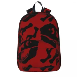 Sac à dos motif crâne noir femme sacs à dos garçons filles Bookbag imperméable étudiants sacs d'école portabilité voyage sac à dos sac à bandoulière