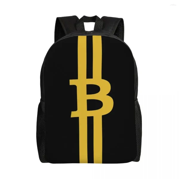 Blockchain Blockchain Digital Currency for Boys Girls BTC crypto-monnaie collège scolaire de voyage sacs Bookbag 15 pouces