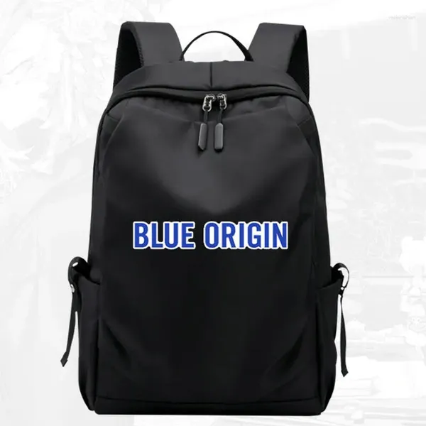 Sac à dos Blue Origin Feather Badge Daypack Black Grey Schoolbag Company Rucksack School School Bag Pack de jour d'ordinateur portable