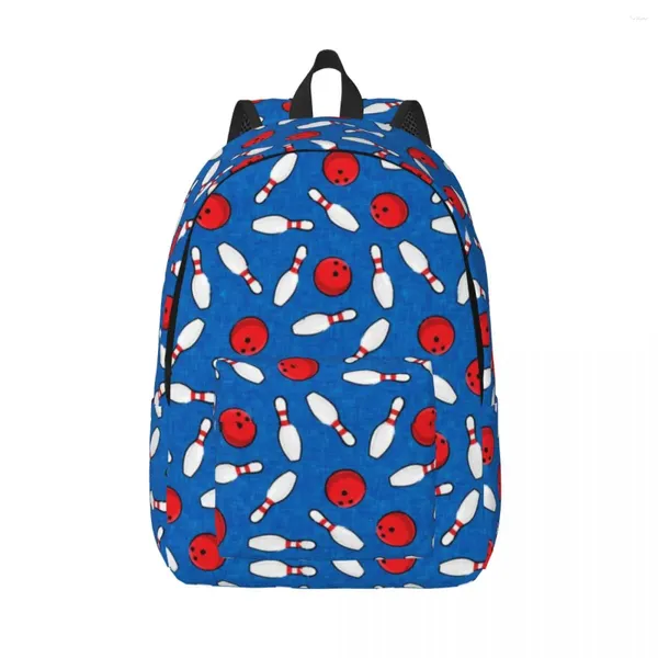 Sac à dos quilles de Bowling boules Vintage étudiant Polyester voyage sacs à dos cadeau de noël modèle jolis sacs d'école sac à dos