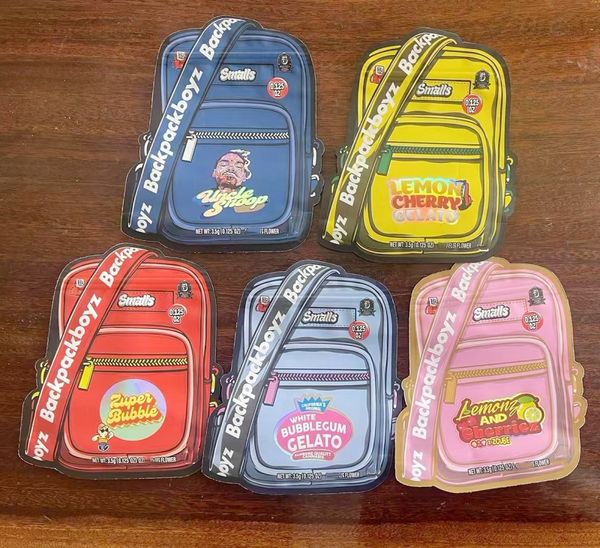 sac à dos boyz blanc bubblegum citron cerise gelato runtz pack logo personnalisé emballage 1 oz 28g 7 grammes 4x5 pouces 3,5 g bonbons comestibles cookie sac en plastique Mylar à fermeture éclair anti-odeur