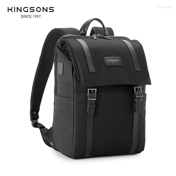 Bolsa de computadora portátil de la marca de mochila 15.6 pulgadas Man Lady Business Office Trabajador de la computadora Cargo USB Mochilas Rucksacks