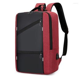 Sac à dos marque USB charge sacs à dos pour hommes voyage voyage d'affaires Anti-vol mince Durable ordinateurs portables sac d'ordinateur portable