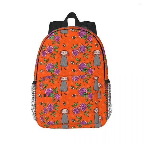 Sac à dos brave dames roser jardin 2 garçons filles caricatures caricatures enfants sacs scolaires de voyage