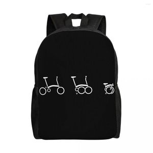 Sac à dos Bromptons Bike pour hommes femmes College School Student Bookbag Convient aux sacs pour ordinateur portable 15 pouces