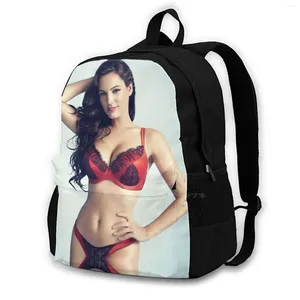 Sac à dos sac à dos sacs de voyage ordinateur portable mannequin britannique filles sexy filles seins féminins sexe