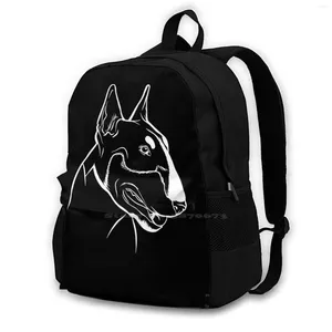 Rugzak Bull Terries Dog Lover 3D Print Design Casual Bag Terrier Breed