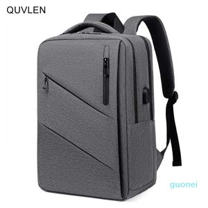 Mochila de negocios para hombre, bolsas impermeables multifuncionales 2022, mochila para ordenador portátil con carga USB, mochila informal de moda para hombre 2023