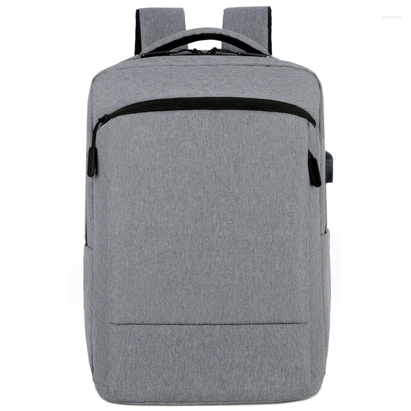 Sırt çantası iş gündelik erkekler büyük kapasiteli bilgisayar çantası su geçirmez seyahat kolej öğrenci oxford bez basit