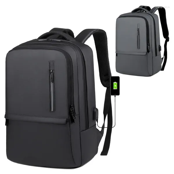 Negocio de mochila para hombres Cargo USB Packle posterior impermeable Adecuado la computadora portátil de 14 pulgadas 20-35L mochila para estudiantes de viajes al aire libre