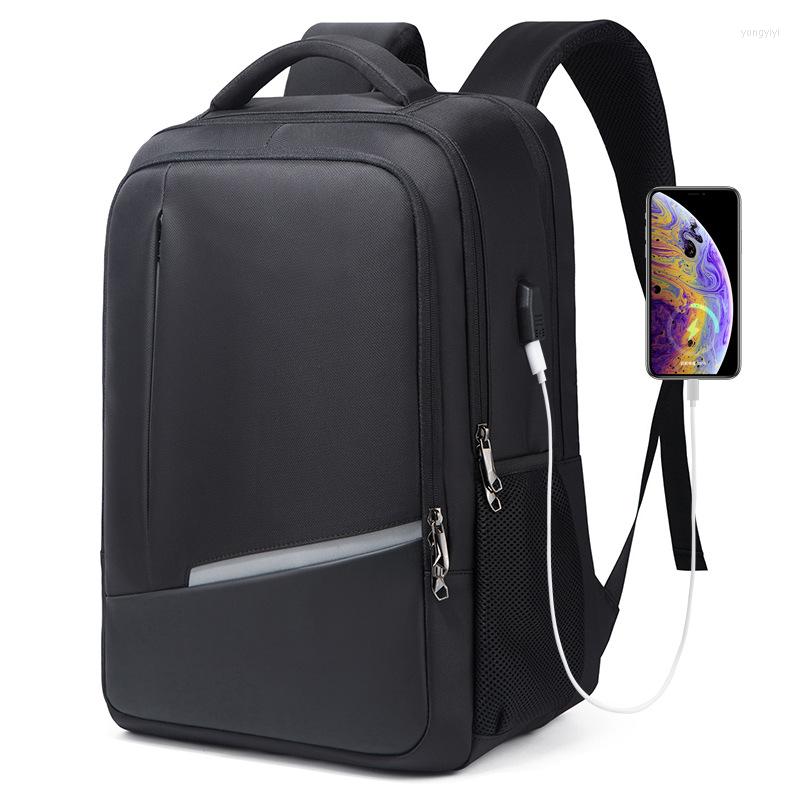 Laptop de mochila Laptop à prova d'água Bolsa escolar multifuncional homens anti-roubo de viagem Mochila