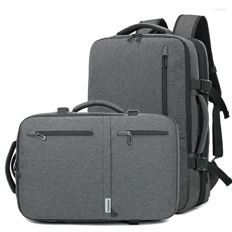 Backpack Business Scalabl Multifunction 15.6 Inch Laptop Large Capacity Expansion USB Charging Travel Water Repellent