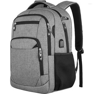 Backpack Business Travel Anti Diefstal 15,6 inch laptops met USB Charging Port College School Computer Bag voor vrouwelijke mannen Fits