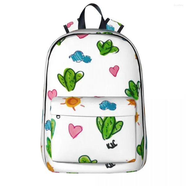 Mochila con patrón de Cactus 1, mochilas para niños y niñas, mochilas escolares para niños, mochila de dibujos animados, bolso de hombro de viaje de gran capacidad