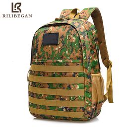 Mochila Camuflaje Hombres Gran Capacidad Ejército Militar Táctico Viaje al aire libre Mochila Bolsa Senderismo Camping 230204