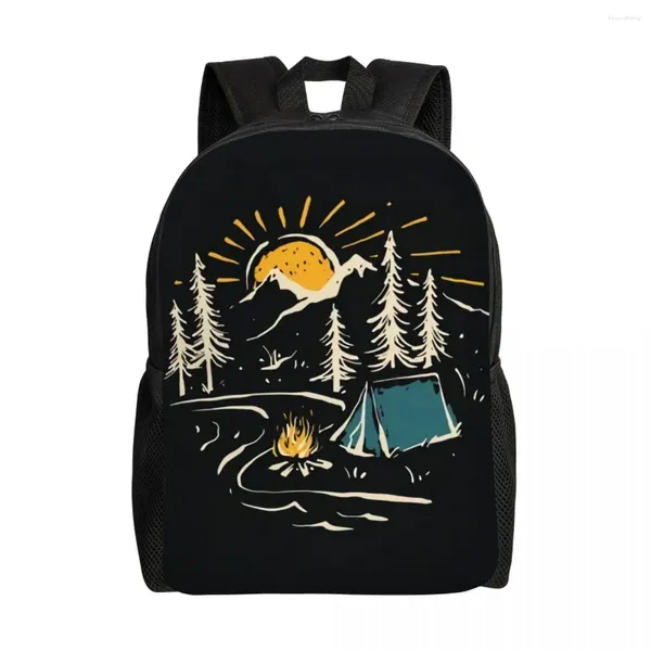 Sac à dos Camping randonnée montagne Nature rivière pour hommes femmes étanche école collège aventure Camper sac imprimer sacs à livres