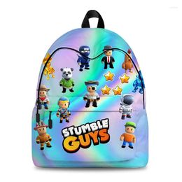 Rugzak cartoon rugzakken voor studenten struikelen jongens schooltassen kinderen lichtgewicht casual bookbag mode rucksack reizen
