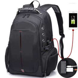 Mochila para hombres casuales mujeres de 17 pulgadas laptop USB Harge impermeable 40L Travel Bag Sacksack Bag para unisex