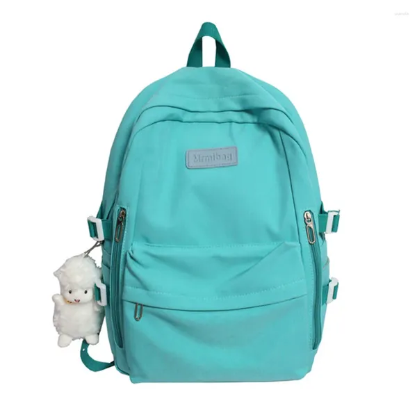 Mochila Bolsas para mujeres de nylon impermeables para mujeres para adolescentes Viajes de backbag femenino pequeño bolso kawaii