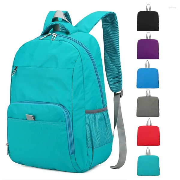 Mochila CEAVNI plegable liviano gran capacidad Sports sencillos impermeables Oxford tela multicolor para hombres