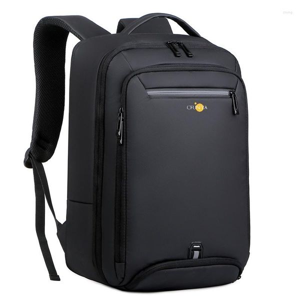 Mochila CFUN YA Moda Expansible Viaje Hombres Multifunción Impermeable Mochila de negocios 15.6 Mochilas para computadora Mochila escolar