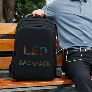 Rugzak Chikage Intelligent LED Heren Waterdichte grote capaciteit Outdoor Advertising Personality Bag
