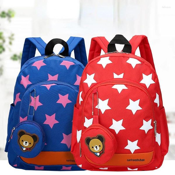 Mochila Niños Mochila de dibujos animados para niños Niñas Preescolar Clases grandes medianas 3-4-5 años Kindergarten