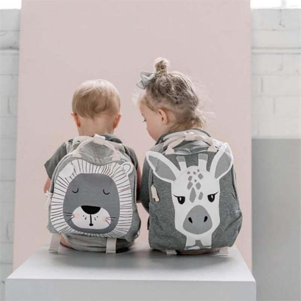 Mochila para niños, mochilas escolares para niños pequeños con animales de dibujos animados bonitos a la moda, mochila para niños 2023