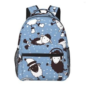 Rugzak Kerst Schattig Schapenpatroon Mode Jongens Meisjes Schooltas Voor Tiener Student Boek