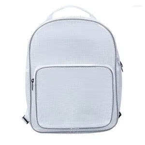 Rugzak Clear voor werk Laptop Heavy Duty School Book Bag transparante PVC Werken op Clean Room College Workplace