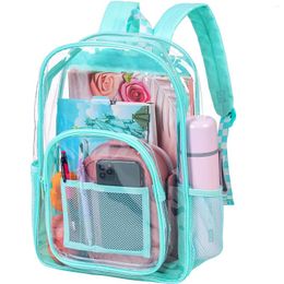 Rugzak Clear Heavy Duty Zie transparante Bookbag -Green