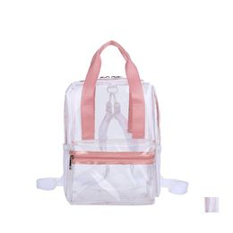 Sac À Dos Clair Rucksuck Sport Robuste Pvc Shoder Sac Sacs À Main Totes Étanche Transparent Summer Beach Day Packs Drop Delivery Sacs La Dhz9X