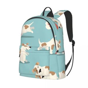 Sac à dos College School Bag Casual Funny Puppy Book Packbag pour adolescent voyage épaule